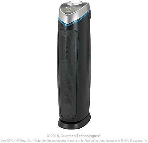 image:imageGermGuardian 5In1 HEPA Air Purifier for Home Large Rooms Up To 915 Sq Ft with HEPA Pet Air Filter UVC Light amp Odor Reduction AC5250PT 28 Tower GrayAC5000E