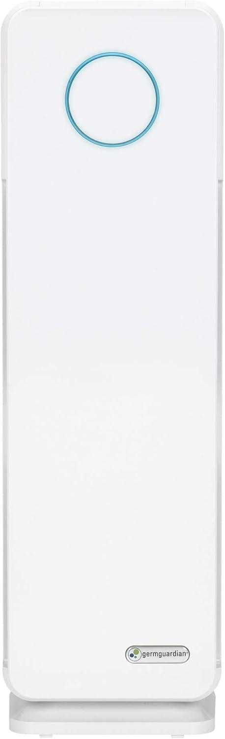 image:imageGermGuardian Air Purifier for Home with HEPA Pure Filter for Wildfire Smoke Pet Dander Pollen Odors Large Rooms Up To 870 Sq Ft Removes 9997 Pollutants UVC Light 28 AC5350B BlackWhite