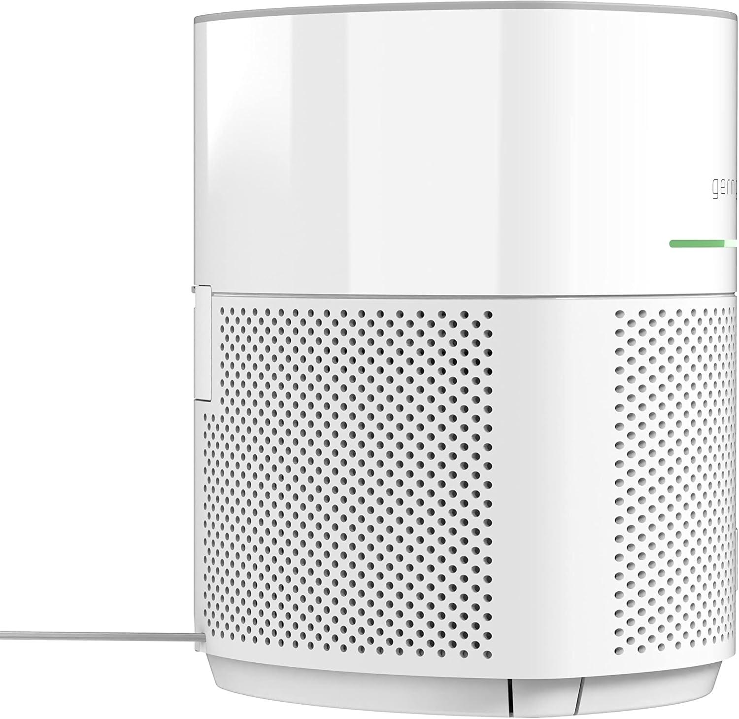 image:imageGermGuardian Airsafe HEPA Air Purifier for Home Large Rooms Up To 1043 Sq Ft with HEPA Air Filter UVC Light amp Air Quality Sensor AC3000B BlackAirsafe Intelligent Air Purifier with UVC light White