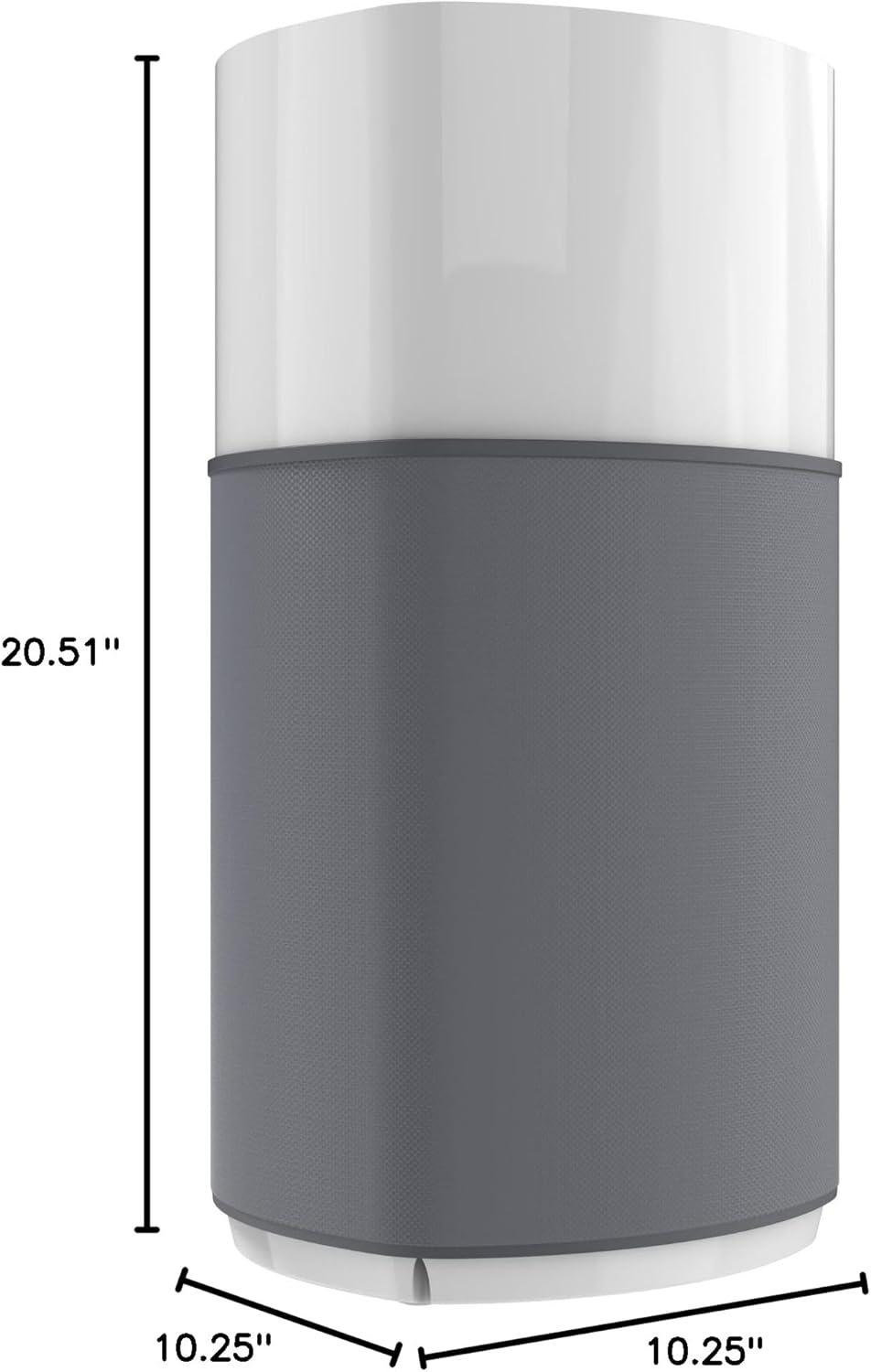 image:imageGermGuardian Airsafe XL Intelligent Air Purifier for Home Wildfire Smoke Pollen Odors with HEPA Pure Filter UVC Air Quality Indicator for Large Rooms 1680 sq ft 20 GrayWhite AC3200