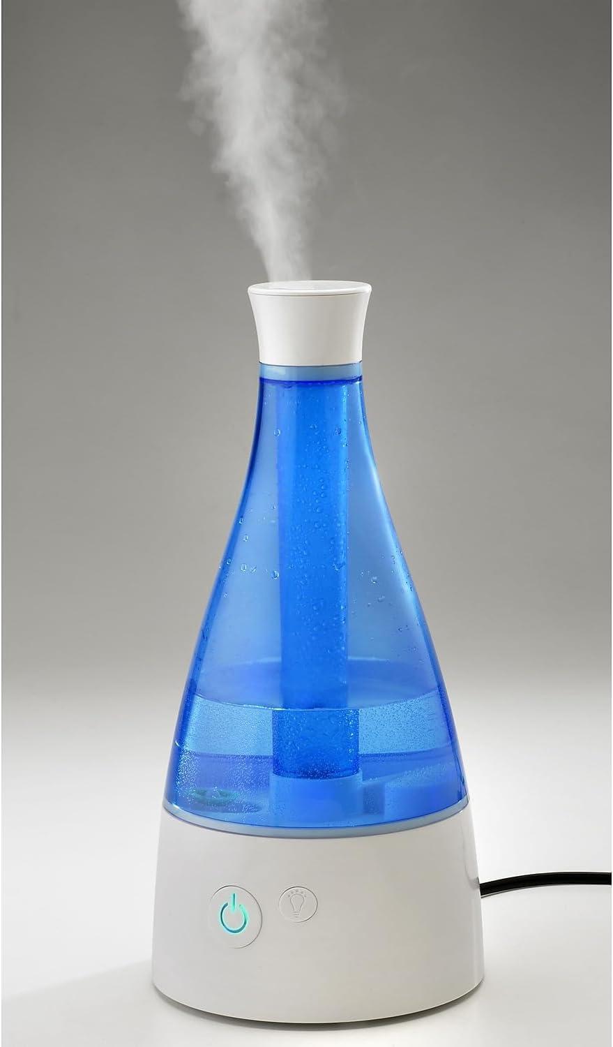image:imagePureGuardian Ultrasonic Cool Mist Humidifier 30 Hrs Run Time 05 Gal Tank Capacity 350 Sq Ft Coverage Small Rooms Quiet Filter Free Silver Clean Treated Tank H940AR1 Count Pack of 1