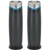 image:imageGermGuardian Air Purifier for Home for Wildfire Smoke Pets Pollen Odor Mold Spores Large Rooms Up to 743 Sq Ft with HEPA Pure Air Filter UVC Light Air Quality Sensor 22 AC4880W WhiteAC4825 black 2 pack