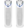 image:imageGermGuardian Air Purifier for Home for Wildfire Smoke Pets Pollen Odor Mold Spores Large Rooms Up to 743 Sq Ft with HEPA Pure Air Filter UVC Light Air Quality Sensor 22 AC4880W WhiteAC4825 white 2 pack