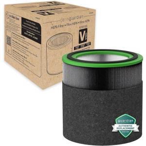 GermGuardian Filter V HEPA Pure Genuine Air Purifier Replacement Filter, Removes 99.97% of Pollutants, Wildfire Smoke, Odors, for Models AC3000W, AC3000B, AC3050, AP3151, AC151, Black/Yellow, FLT151(FLT151VO)