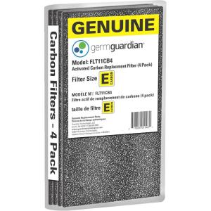 GermGuardian Genuine Carbon Filter Replacements for Use with FLT400 Filter E for AC400 Series Air Purifiers, 4-Pack FLT11CB4
