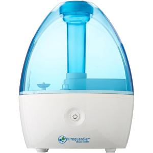 Pure Guardian H910BL Ultrasonic Cool Mist Humidifier, 14 Hrs. Run Time, 210 Sq. Ft. Coverage, Small Rooms, Quiet, Filter Free(1 Count (Pack of 1))