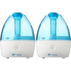 Pure Guardian H910BL Ultrasonic Cool Mist Humidifier, 14 Hrs. Run Time, 210 Sq. Ft. Coverage, Small Rooms, Quiet, Filter Free(1 Count (Pack of 2))