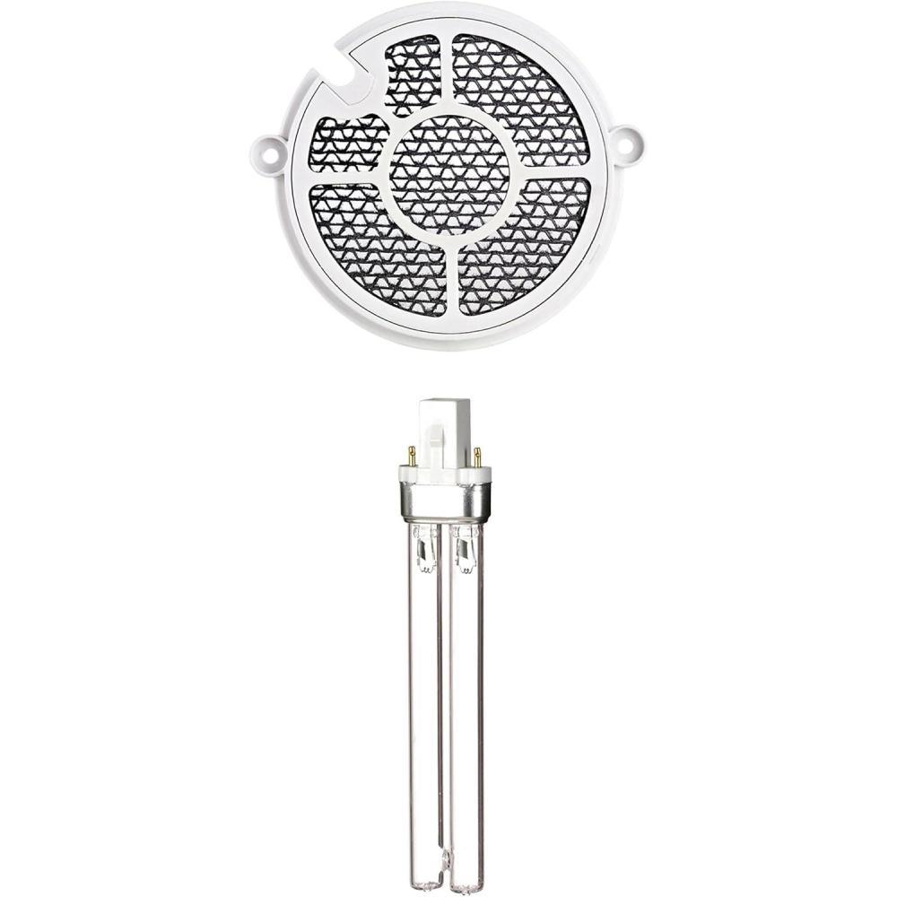 image:imagegermguardian Guardian Technologies GermGuardian EV9LBL EV9LBL UVC GENUINE Replacement Bulb and TiO2 Disc for UVC Air Sanitizer White2 Piece Set