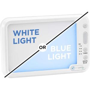 PureGuardian SPA45 Compact Travel Energy Light, 10,000 LUX, 12W LED, Improve Your Mood, Focus, Energy Levels, Customizable Blue or White Light Therapy Intensity, Adjustable Time Settings