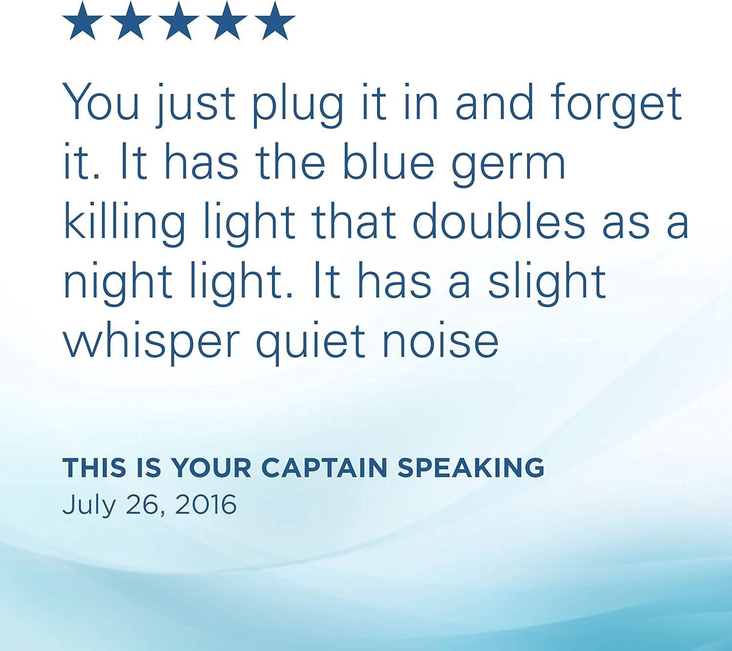 image:imageGerm Guardian GG1100B 7 Pluggable Small Air Purifier Small Room Wall Air Sanitizer Freshens Air UVC Light Kills Germs Reduces Odors From Pets Cooking Mold GermGuardian 1Yr Wty BlackWhite