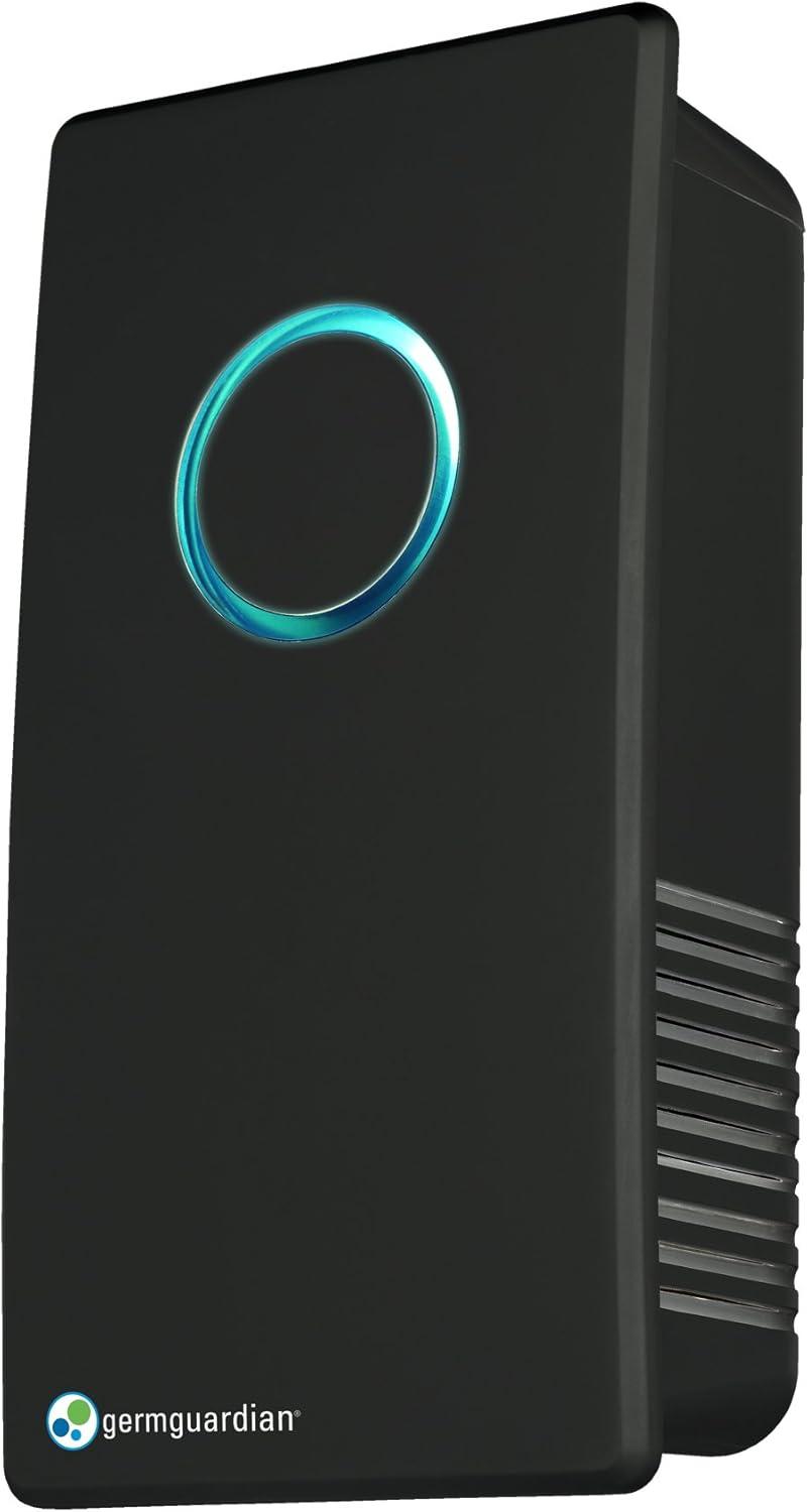 image:imageGerm Guardian GG1100B 7 Pluggable Small Air Purifier Small Room Wall Air Sanitizer Freshens Air UVC Light Kills Germs Reduces Odors From Pets Cooking Mold GermGuardian 1Yr Wty BlackBlack Onyx