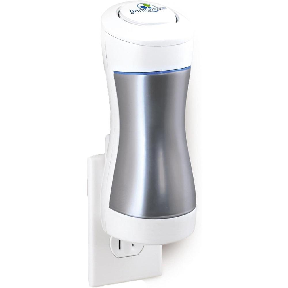 image:imageGermGuardian GG1000 Small Air Purifier Pluggable UVC Air Sanitizer Room Deodorizer Kills Germs Freshens Air Reduces Odors from Pets Mold Smoking Cooking Laundry Germ Guardian Air Purifier1 Pack