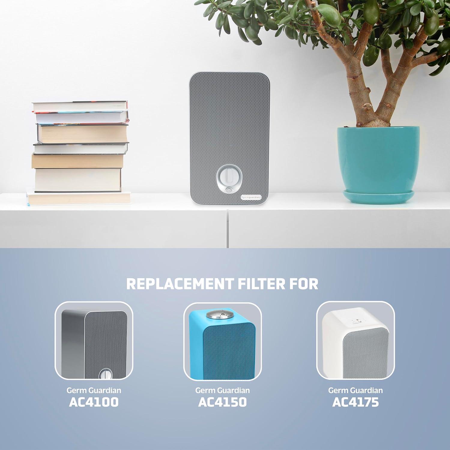 image:imageGerm Guardian FLT4100 True HEPA Genuine Air Purifier Replacement Filter E for GermGuardian AC4100 AC4150P AC4150BL and MoreTRUE