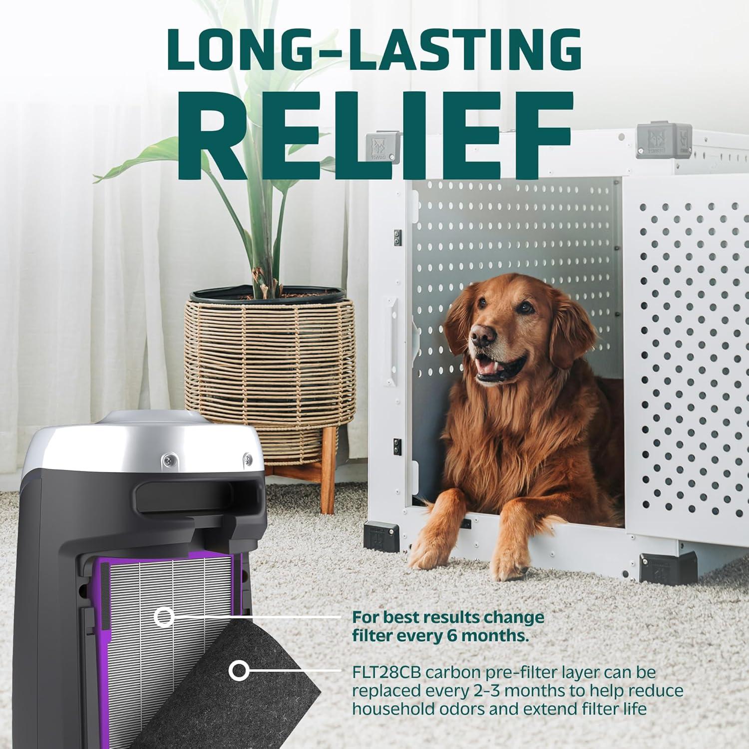 image:imageGerm Guardian FLT5250PT True HEPA Genuine Air Purifier Replacement Filter C with Pet Pure Treatment for GermGuardian AC5250PT AC5000E AC5300B AC5350W AC5350B CDAP5500 and More