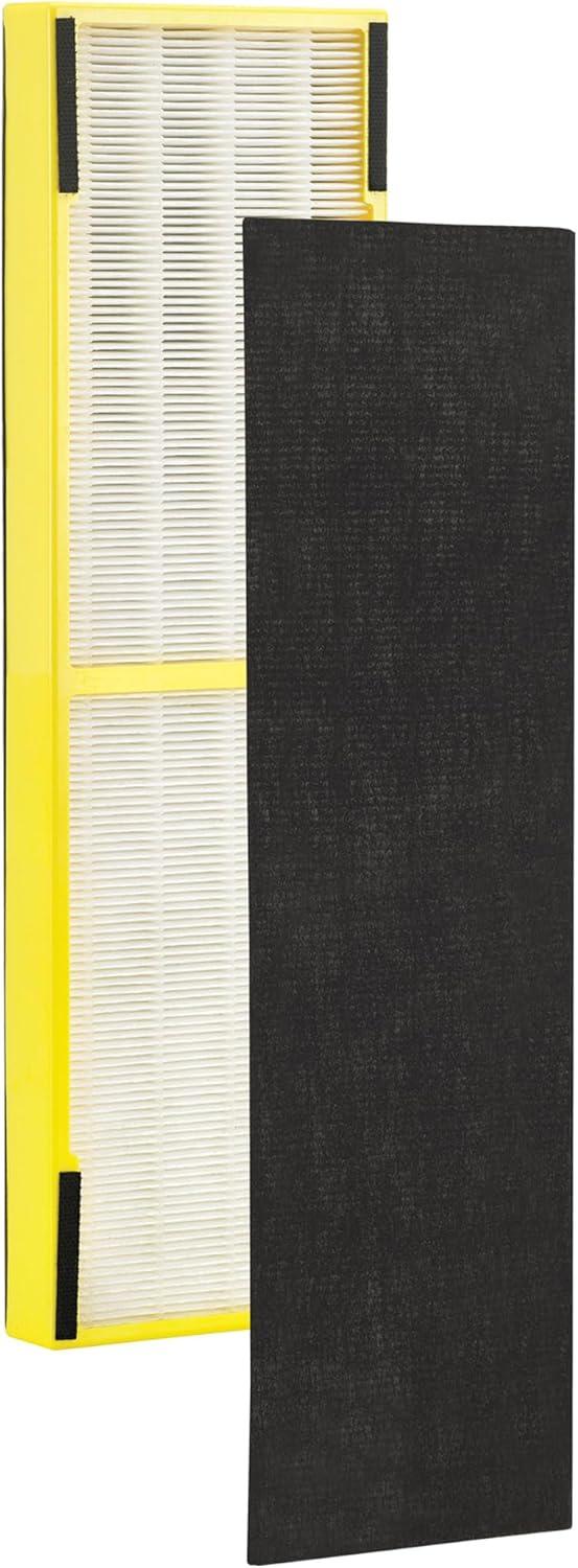 image:imageGermGuardian Filter B HEPA Pure Genuine Air Purifier Filter Removes 9997 of Pollutants Wildfire Smoke Odors for AC4825 AC4300 AC4850 AC4880 AC4900 CDAP4500 AP2200 BlackYellow FLT4825