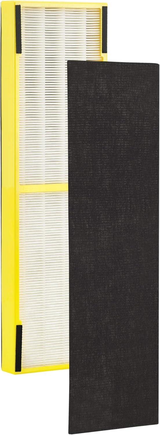 image:imageGermGuardian Filter B HEPA Pure Genuine Air Purifier Filter Removes 9997 of Pollutants Wildfire Smoke Odors for AC4825 AC4300 AC4900 AC4825 AC4850 CDAP4500 4Pack BlackYellowFLT48254PK