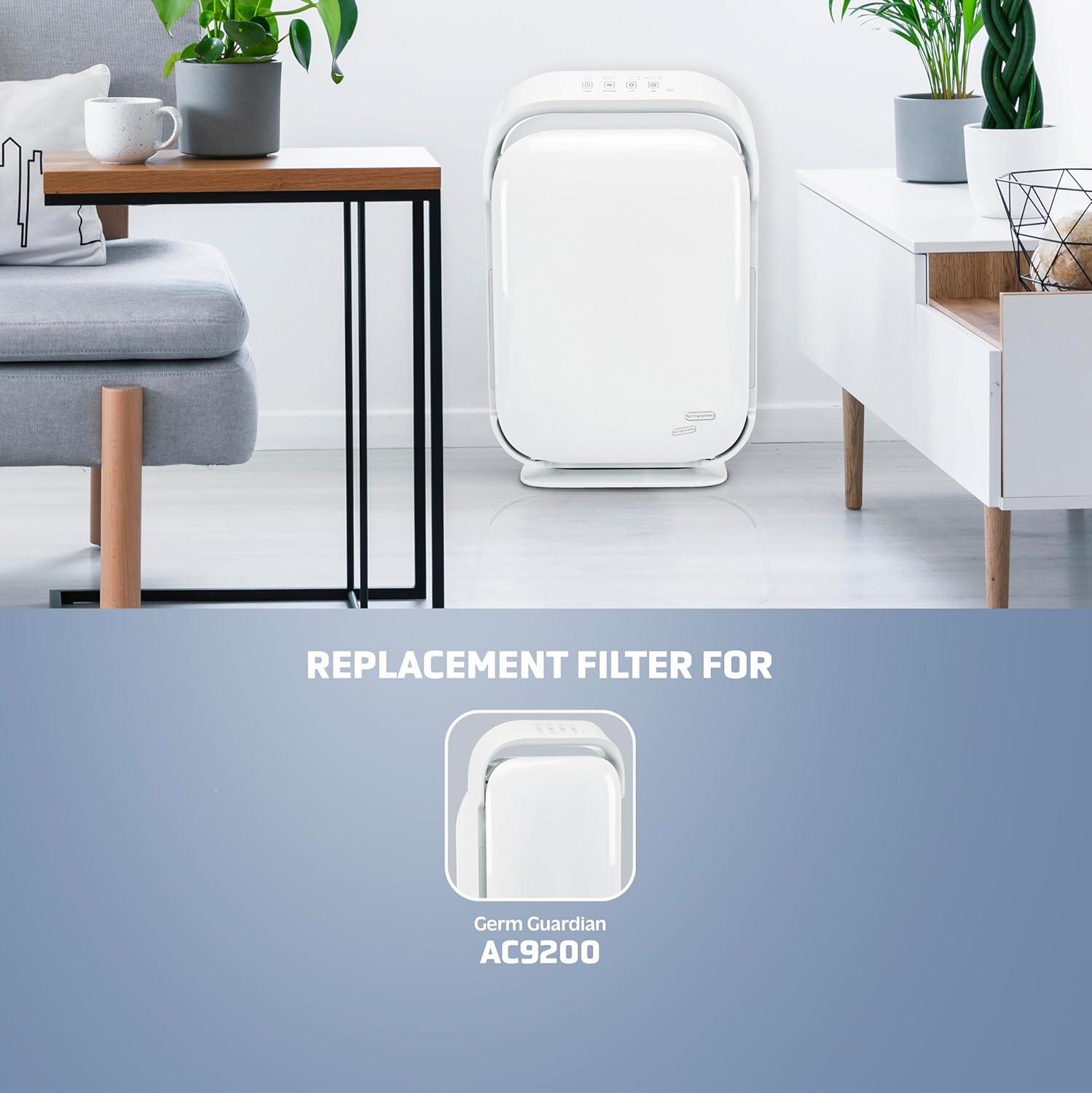 image:imageGermGuardian Filter H HEPA Pure Genuine Air Purifier Replacement Filter Removes 9997 of Pollutants GermGuardian Air Purifier AC9200 FLT9200