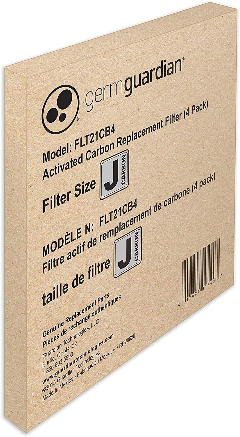 image:imageGermGuardian Genuine Carbon Filter Replacements for FLT5900 HEPA filter for AC5900WCA Air Purifier 4Pack FLT21CB4