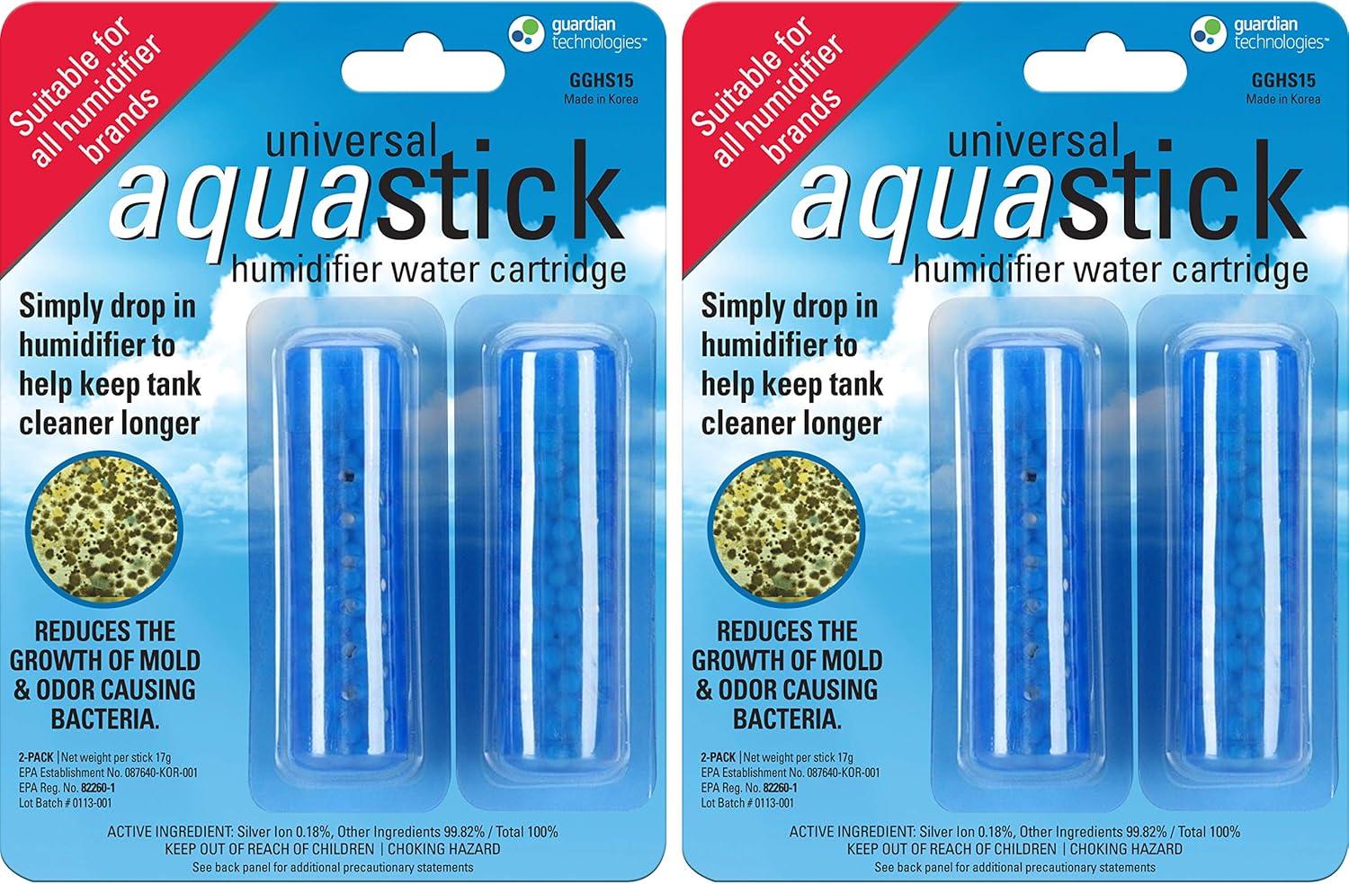 image:imagePureGuardian Aquastick Universal Genuine Guardian Technologies Antimicrobial Humidifier Treatment Ultrasonic amp Evaporative Fits All Brands Reduces Odors 4 Count Two Packs of Two GGHS152PK2 Count