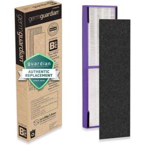 Germ Guardian FLT4850PT True HEPA Genuine Air Purifier Replacement Filter B, with Pet Pure Treatment for GermGuardian C4900, AC4825, AC4850PT, CDAP4500, AC4300, and More