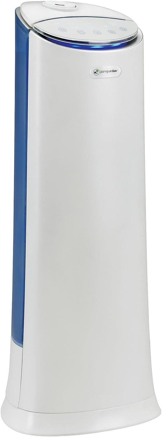 image:imagePureGuardian 15 Gallon Ultrasonic Warm and Cool Mist Humidifier with Aromatherapy Tray 100Hour Run Time on Low Covers 460 Sq Ft 3 Speeds Auto Shut Off Low Water Indicator White H3250WCA