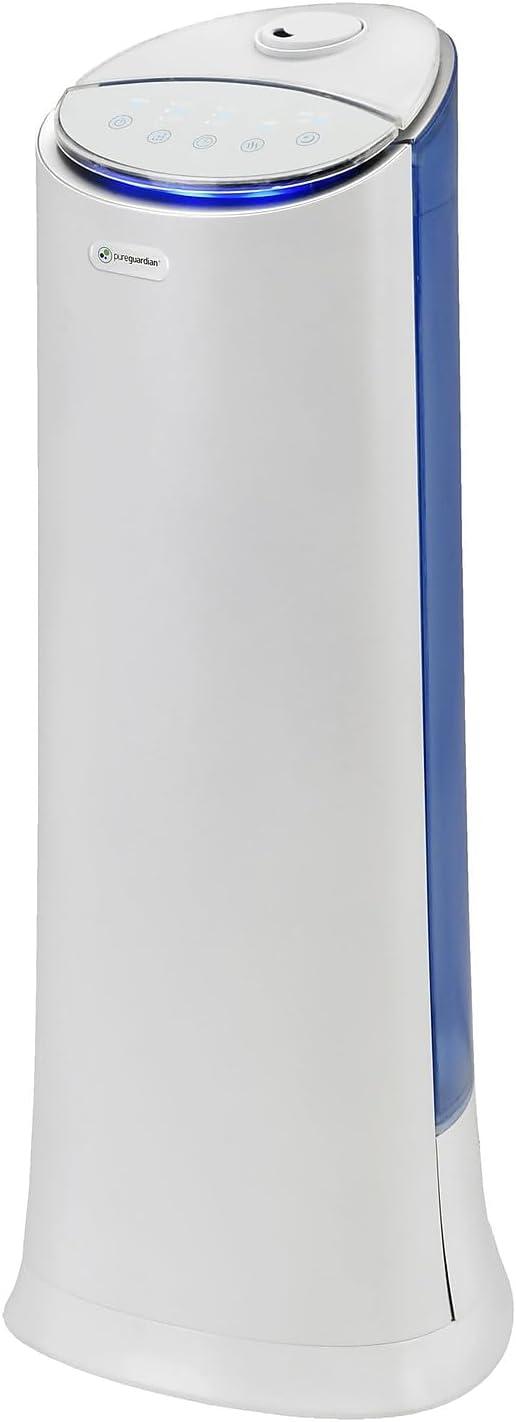 image:imagePureGuardian 15 Gallon Ultrasonic Warm and Cool Mist Humidifier with Aromatherapy Tray 100Hour Run Time on Low Covers 460 Sq Ft 3 Speeds Auto Shut Off Low Water Indicator White H3250WCA