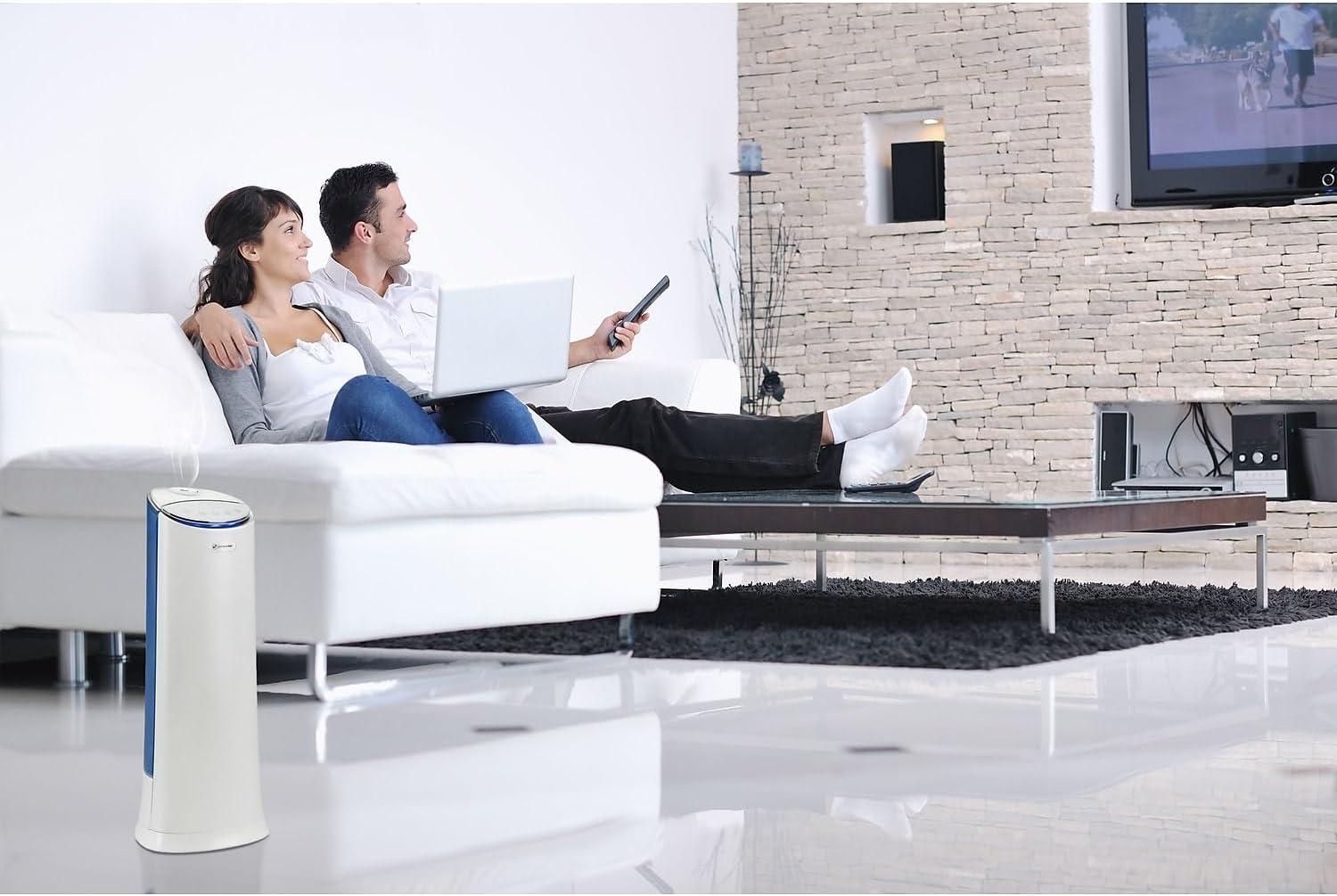 image:imagePureGuardian 15 Gallon Ultrasonic Warm and Cool Mist Humidifier with Aromatherapy Tray 100Hour Run Time on Low Covers 460 Sq Ft 3 Speeds Auto Shut Off Low Water Indicator White H3250WCA