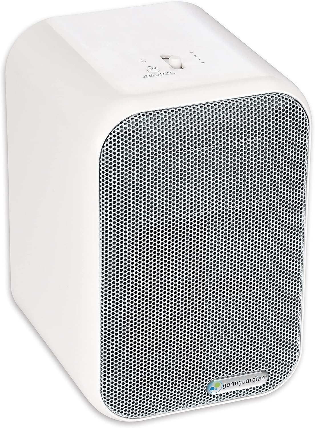 image:imageGermGuardian Air Purifier for Home with HEPA Filter Removes 9997 of Pollutants Covers up to 375 Sq Foot Room in 1 Hr UVC Light Helps Reduce Germs Zero Ozone Verified 11 Silver AC4100CA1 Count Pack of 1