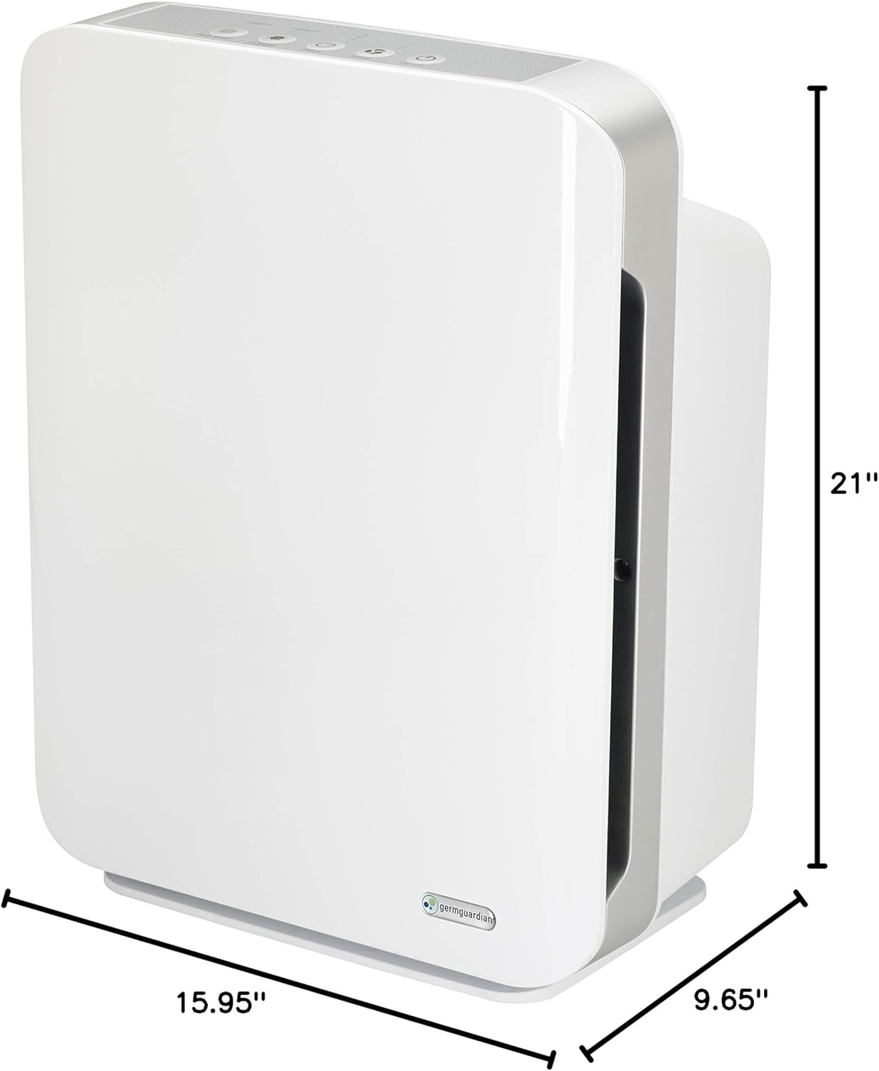 image:imageGermGuardian HEPA Air Purifier for Home Large Rooms up to 1760 Sq Ft with HEPA Air Filter amp UVC Light Zero Ozone Verified AC5900WCA White