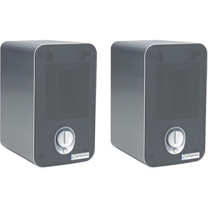 GermGuardian Air Purifier for Home with HEPA Filter, Removes 99.97% of Pollutants, Covers up to 375 Sq. Foot Room in 1 Hr, UV-C Light Helps Reduce Germs, Zero Ozone Verified, 11″, Silver, AC4100CA(2 Count (Pack of 1))